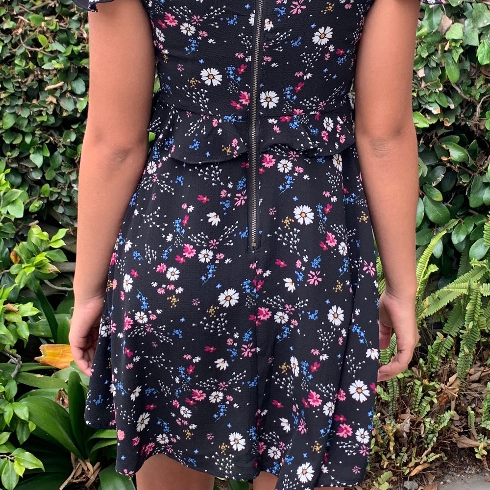 floral black dress - Picture 3 of 4